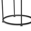 Baxton Studio Kaden Modern & Contemporary Multi-Colored Glass and Black Metal Outdoor Side Table 206-12125